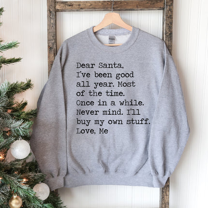 Dear Santa Christmas Sweatshirt