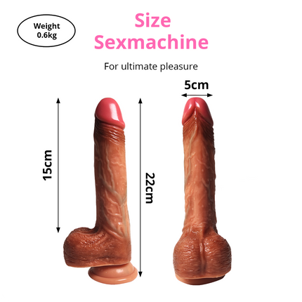 Rocco Mini Sex Machine 2 In 1 Dildo Vibrator