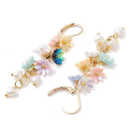 24K Gold Earrings with Floral Design, handmade