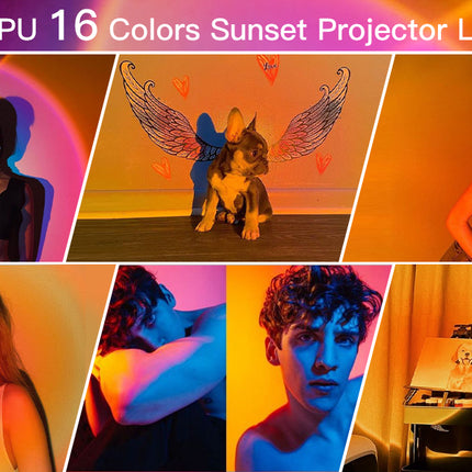 16 Colors Sunset Projection Lamp Sunset Lamp