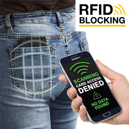 Slim Carbon Fiber Credit Card Holder RFID Blocking