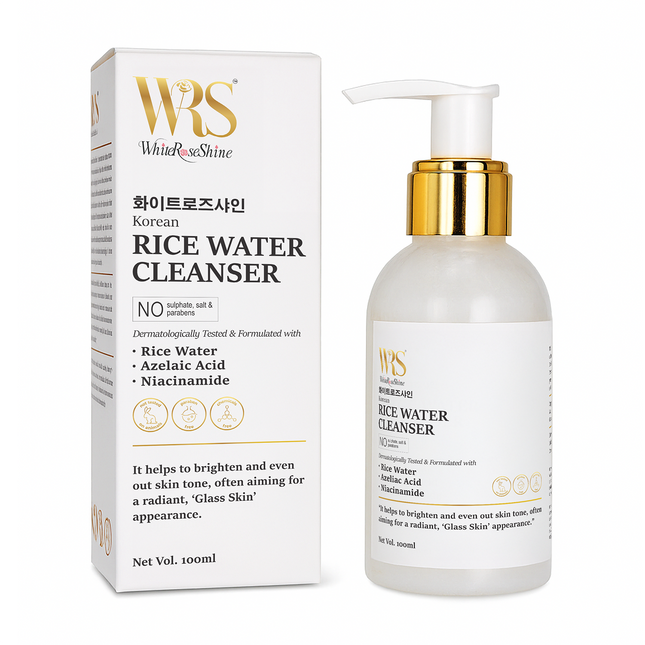 Whiteroseshine Korean Rice Water Face Cleanser