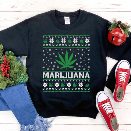 Marijuana Christmas Sweatshirt