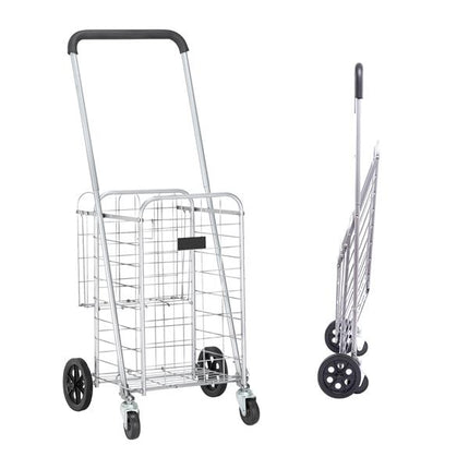 1100mm Telescopic Armrest 0.8mm 16# Round Tube Foldable Shopping Cart