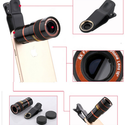 Mobile Phone Universal 8X8 Optical Zoom Telescope