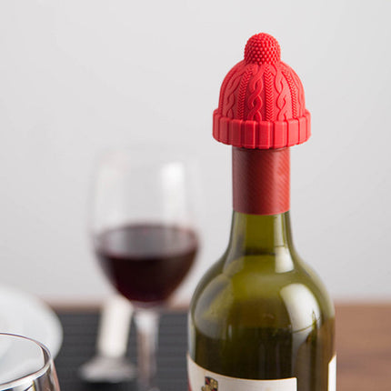 Silicone Winter Hat Wine Stopper