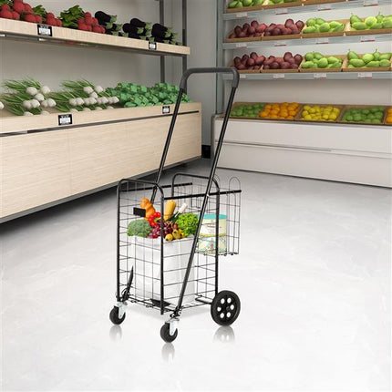 1100mm Telescopic Armrest 0.8mm 16# Round Tube Foldable Shopping Cart