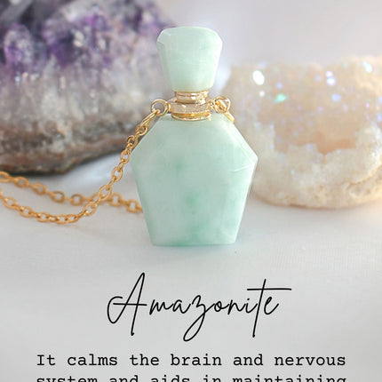 24 Karats Natural Amazonite Crystal Necklace
