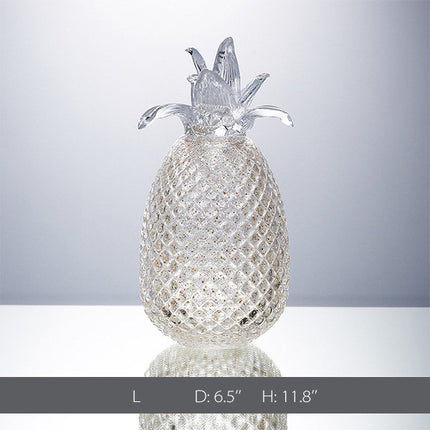 Glass Pineapple Decor