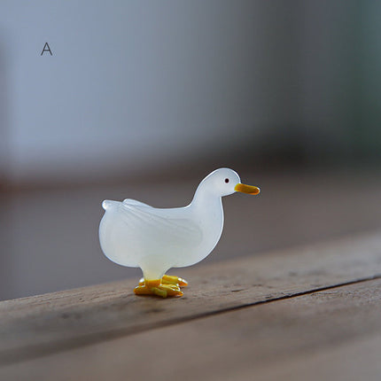 Call Duck Glass Ornament
