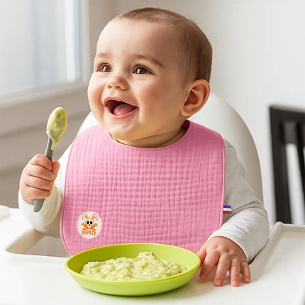 Organic Cotton Bib - Pink