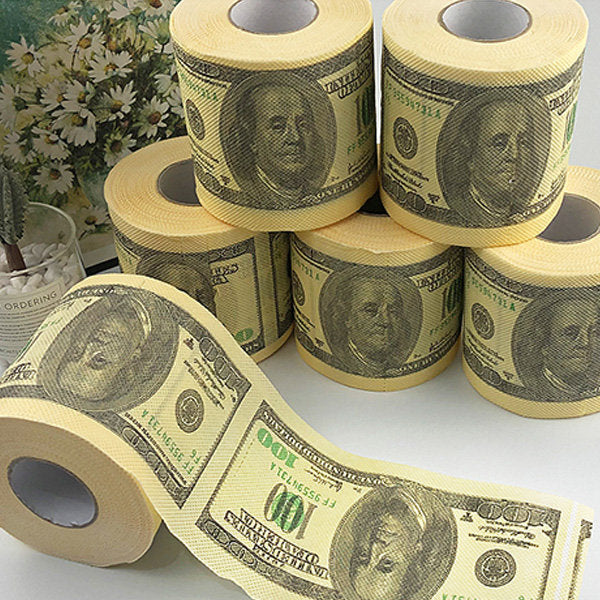 6 Rolls Banknote Toilet Paper Roll