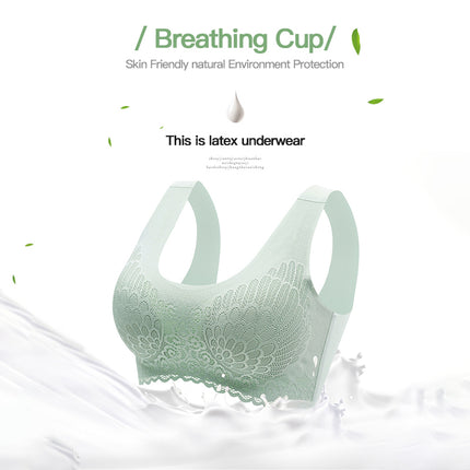 Thailand Latex Underwear Women's Bra Seamless Steel Ring Bra