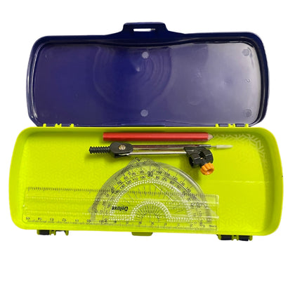 Vikas Maxo Pencil Box Pack of 4 Large Plastic Boxes for kids