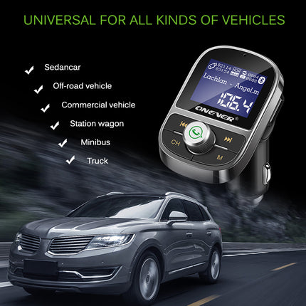 ONEVER Bluetooth FM Transmitter Car MP3 Player
