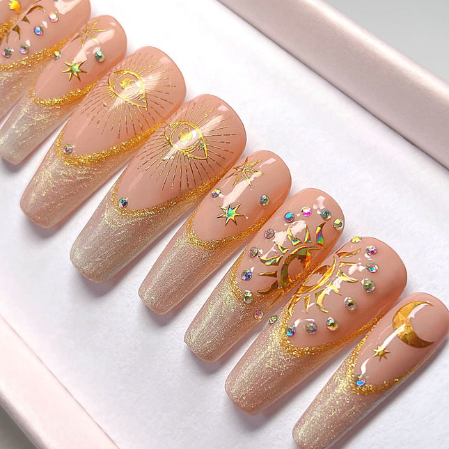 “Fortune” Press On Nails Set
