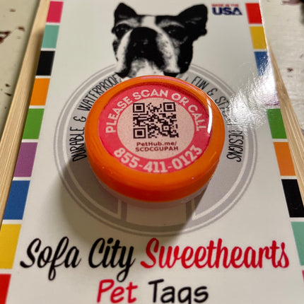 Wholesale pack of 20 QR Code Pet ID Tags with Free Pet Profile