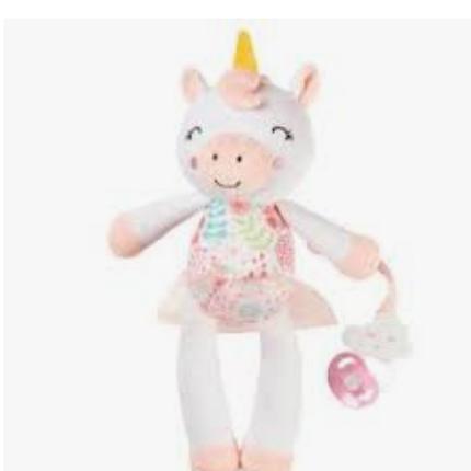 Unicorn Plush Paci Holder