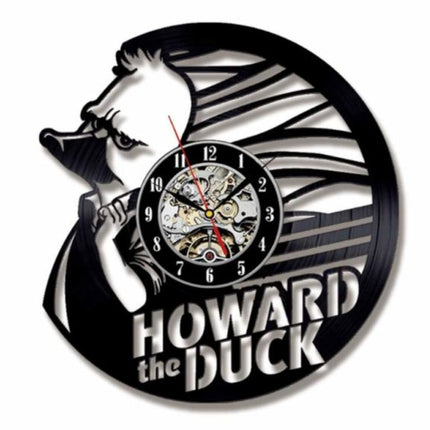 HOWARD THE DUCK CARTOON HANDMADE VINYL RECORD WALL CLOCK