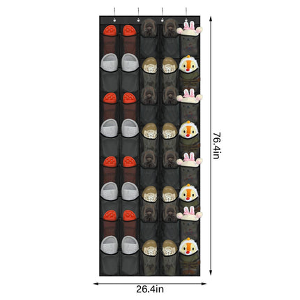 40 Pockets Over Door Hanging Shoe Storage Organizer Rack Holder Closet