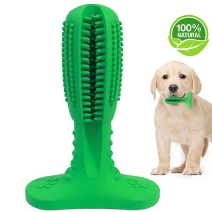 Natural Rubber Bite Resistant Dog Toothbrush Toy