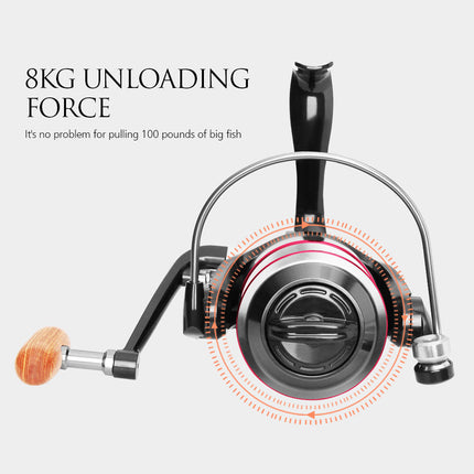8KG Spinning reel Handle Line Spool Fishing Reel