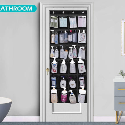 24 Pockets Over Door Hanging Shoe Storage Organizer Rack Holder Closet