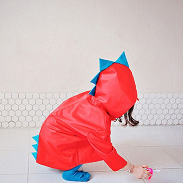 Cute Kids Dino Raincoat