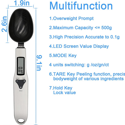 Kitchen Electronic Measuring Spoon Food Scale Digital Spoon Scale