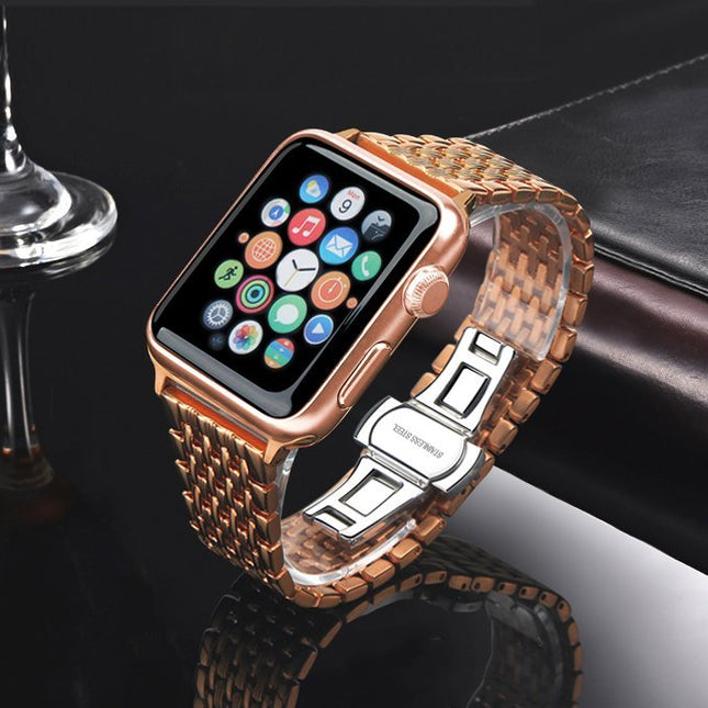 Stainless Steel Rose Apple Watch Band
