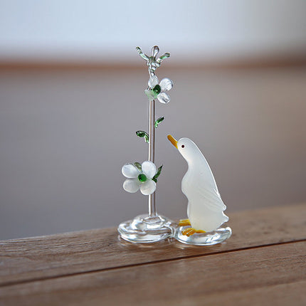 Call Duck Glass Ornament