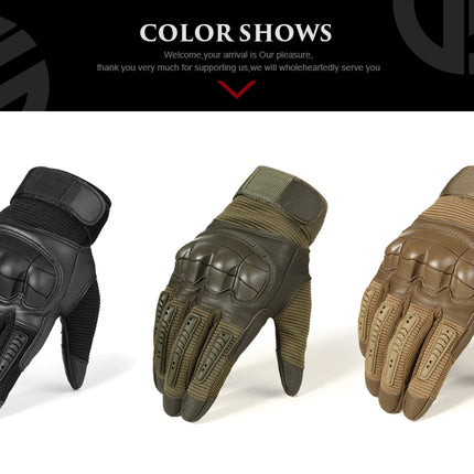 2020 Hot TouchScreen Full Finger Hard Knuckle Tactical Gloves