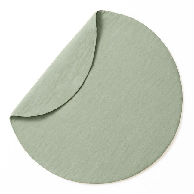 Organic Cotton Activity Mat Havane - Green