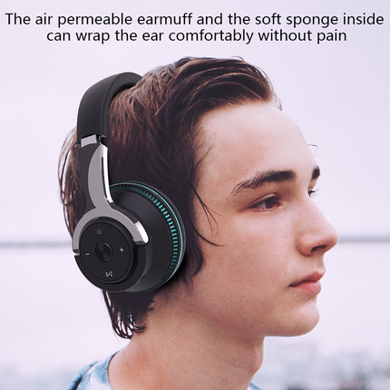 Colorful LED Lights Bluetooth Headphone Bass Wireless Earphones