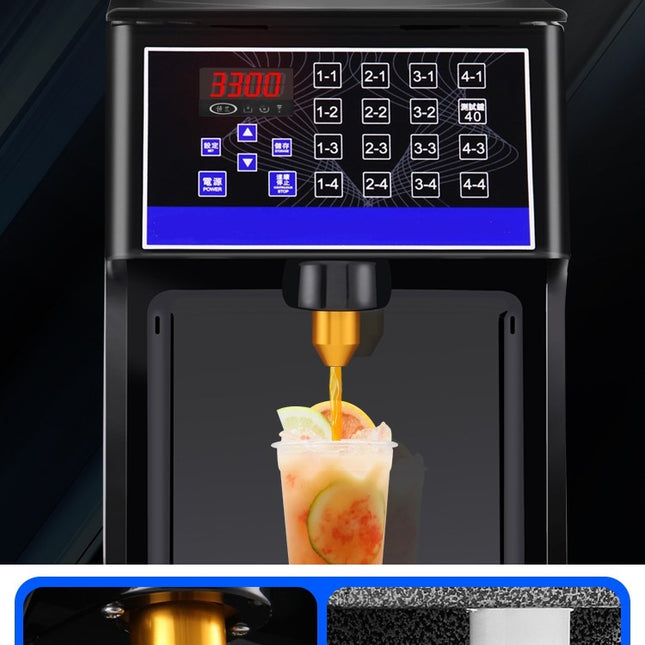 Automatic Sugar Syrup Dispenser 16 Grid Fructose Quantitative Machine