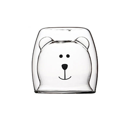 Cute Bear Glass Cup