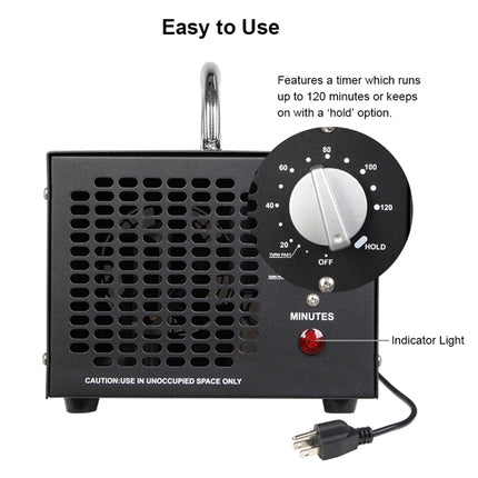 Commercial Home 5000mg/h Air Ozone Generator & Air Purifier with Timer