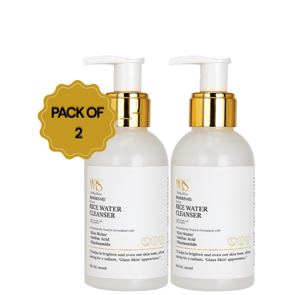 Whiteroseshine Korean Rice Water Face Cleanser (Pack of 2)