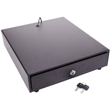 Home Commercial Use 4-Compartment 3 Lock Stainless Steel Cash Box
