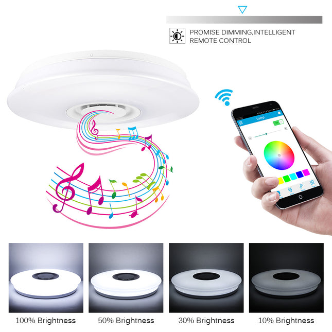 Smart Music LED ceiling Lights RGB Dimmable