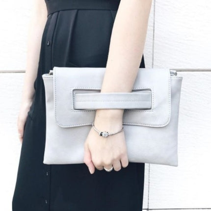 Womens Vegan Leather Envelope Clutch Bag