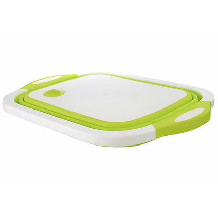 Folding Cutting Board With Basket