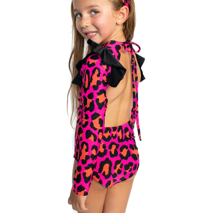 Pink Animal One Piece Swimsuit - Kids Swimwear
