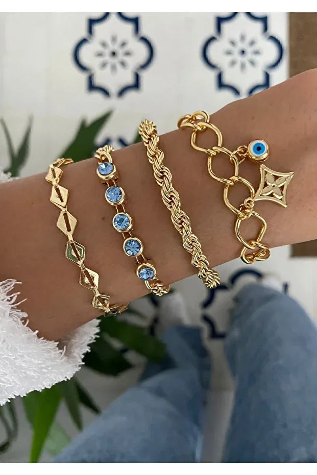 Beaded Bracelet Set Layered Stackable Boho Bracelet Fashion Jewelry