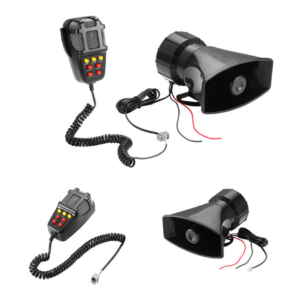 12V Car Horn Speakers Police Siren Air Horn Megaphone alarm
