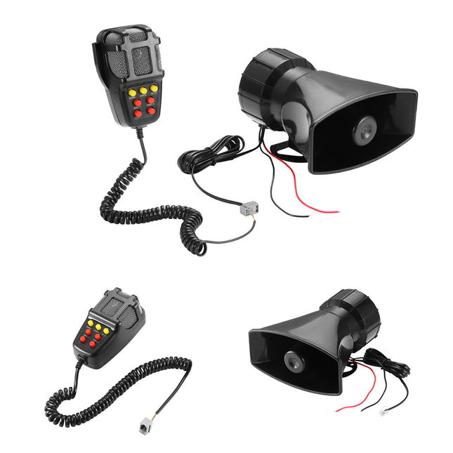12V Car Horn Speakers Police Siren Air Horn Megaphone alarm
