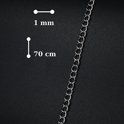 3 Piece Pirate Sword Anchor Skull Pendant Necklace Set Men