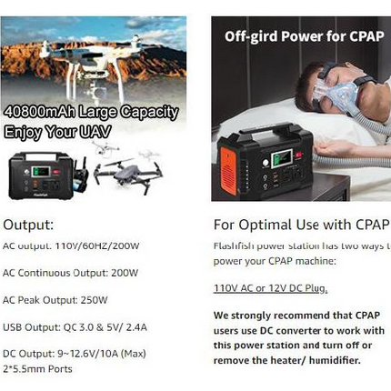 200W 40800mAh Generator Outdoor Portable Energy Power Supply