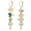 24K Gold Earrings with Floral Design, handmade