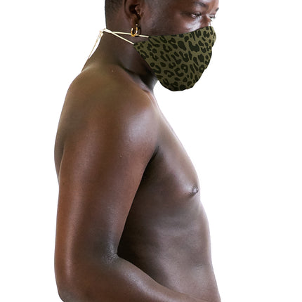 Cheetah Face Cover & Underwear/Sock Bundle